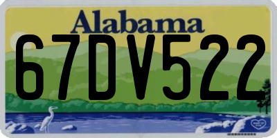 AL license plate 67DV522