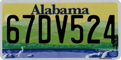 AL license plate 67DV524