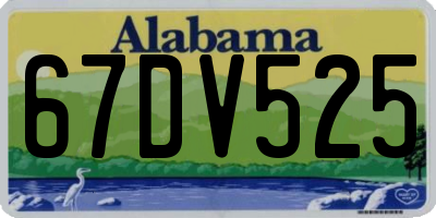 AL license plate 67DV525