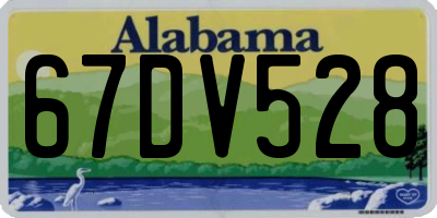 AL license plate 67DV528