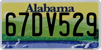 AL license plate 67DV529