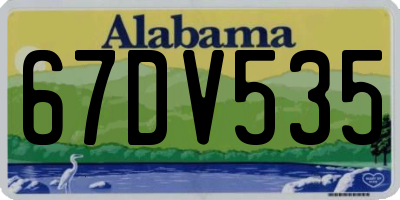 AL license plate 67DV535