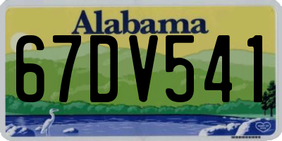 AL license plate 67DV541