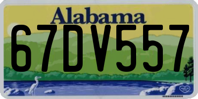 AL license plate 67DV557