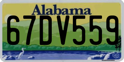 AL license plate 67DV559