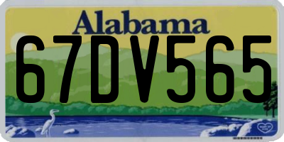 AL license plate 67DV565