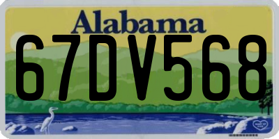 AL license plate 67DV568