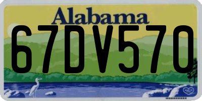 AL license plate 67DV570