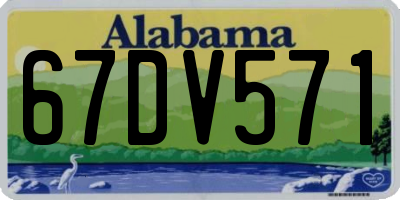 AL license plate 67DV571