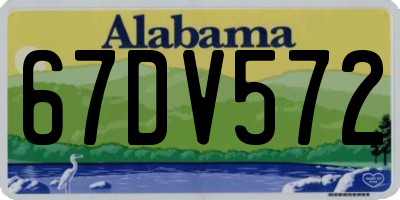 AL license plate 67DV572