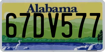 AL license plate 67DV577