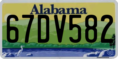 AL license plate 67DV582