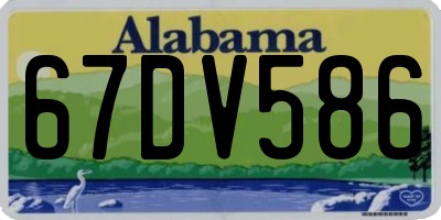 AL license plate 67DV586