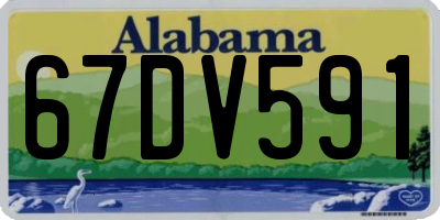 AL license plate 67DV591