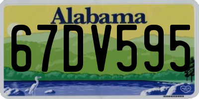 AL license plate 67DV595