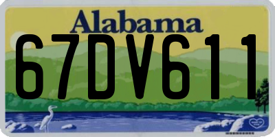 AL license plate 67DV611