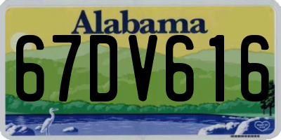 AL license plate 67DV616