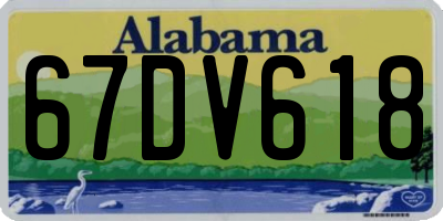 AL license plate 67DV618