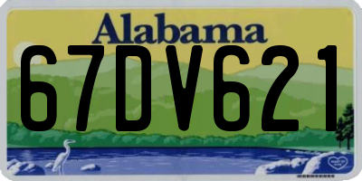 AL license plate 67DV621