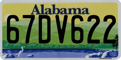 AL license plate 67DV622