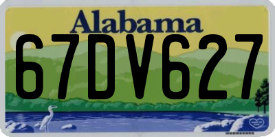 AL license plate 67DV627