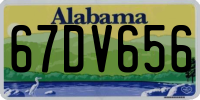 AL license plate 67DV656