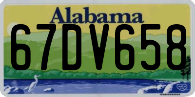 AL license plate 67DV658