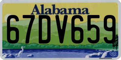 AL license plate 67DV659