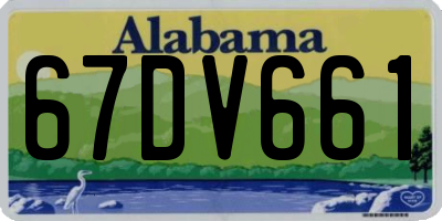 AL license plate 67DV661