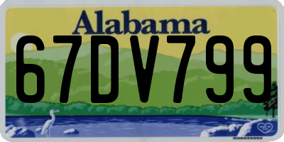 AL license plate 67DV799