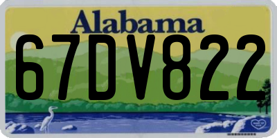 AL license plate 67DV822