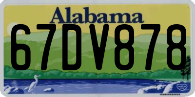 AL license plate 67DV878