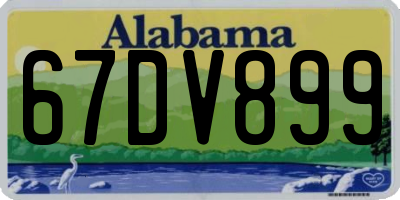AL license plate 67DV899