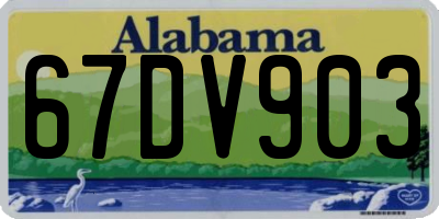 AL license plate 67DV903