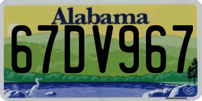 AL license plate 67DV967