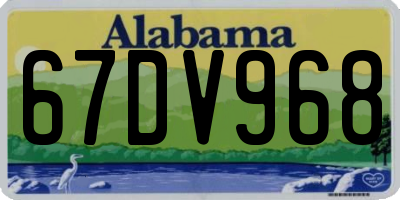 AL license plate 67DV968