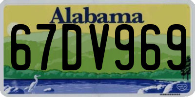 AL license plate 67DV969