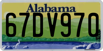 AL license plate 67DV970