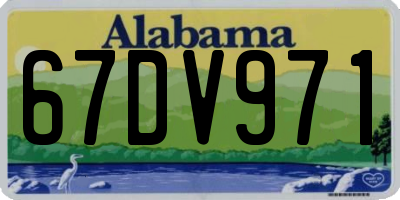 AL license plate 67DV971