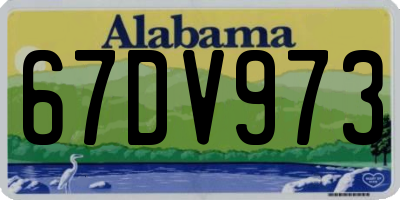 AL license plate 67DV973