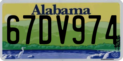 AL license plate 67DV974