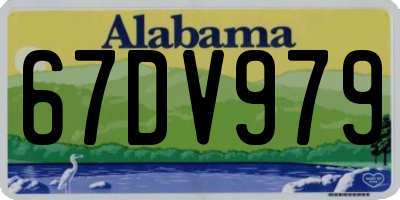 AL license plate 67DV979