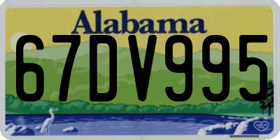 AL license plate 67DV995