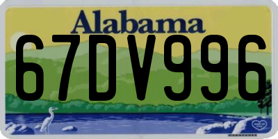 AL license plate 67DV996