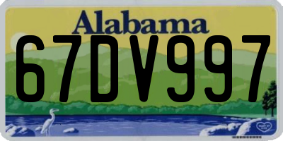 AL license plate 67DV997