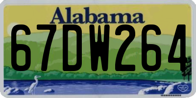 AL license plate 67DW264