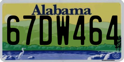 AL license plate 67DW464
