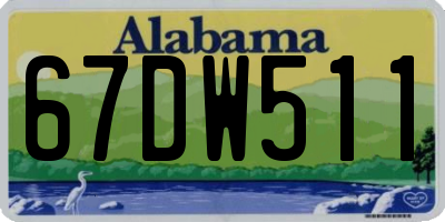 AL license plate 67DW511
