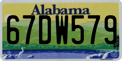 AL license plate 67DW579