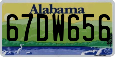 AL license plate 67DW656